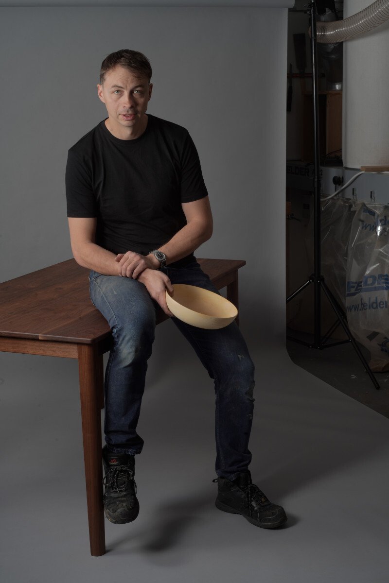 Jakub Szimpel, furniture maker Edinburgh workshop