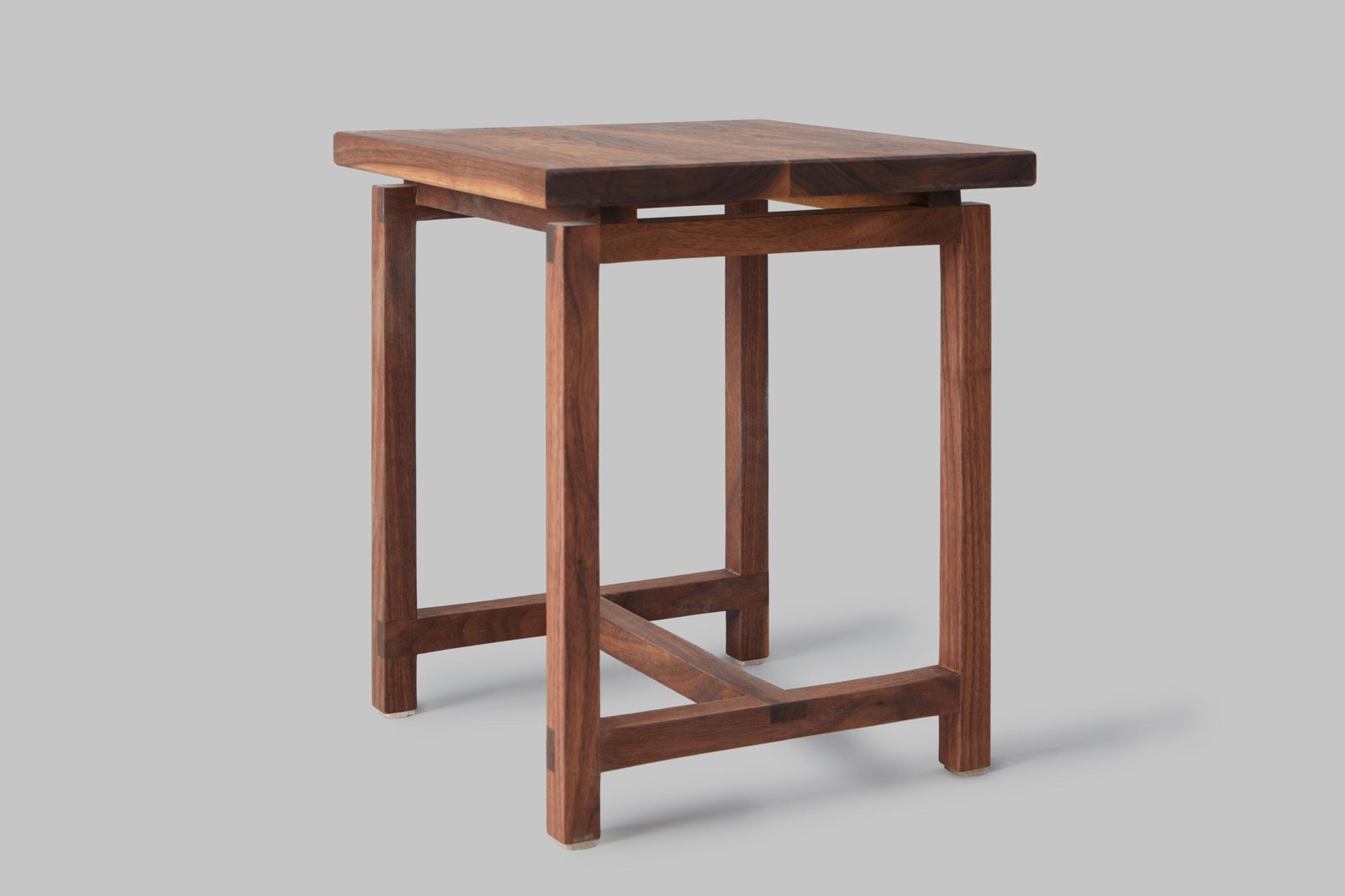 Stool Side Table detail, handcrafted by Szimpel Woodwork Edinburgh