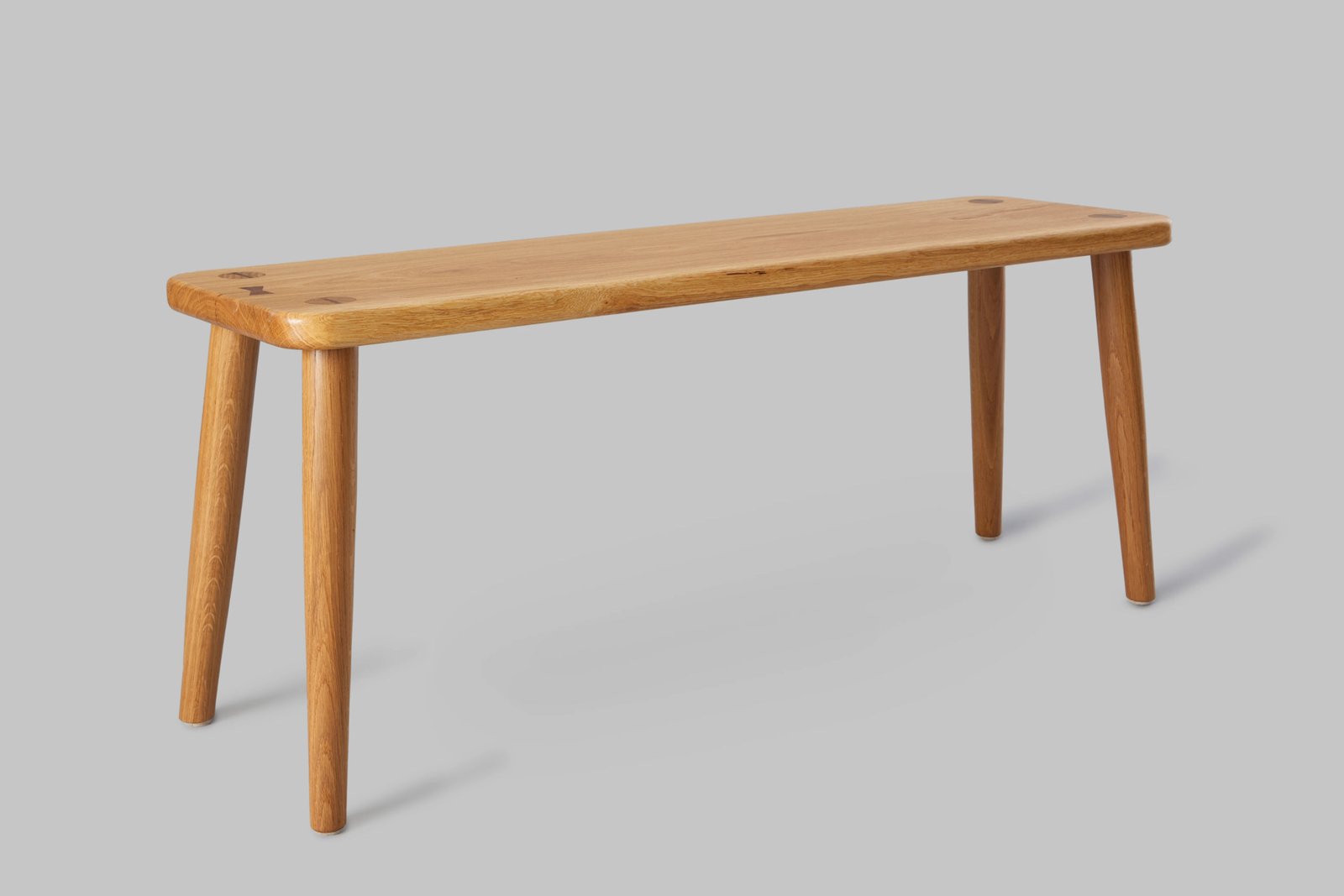 Bench Oak detail, handcrafted by Szimpel Woodwork Edinburgh