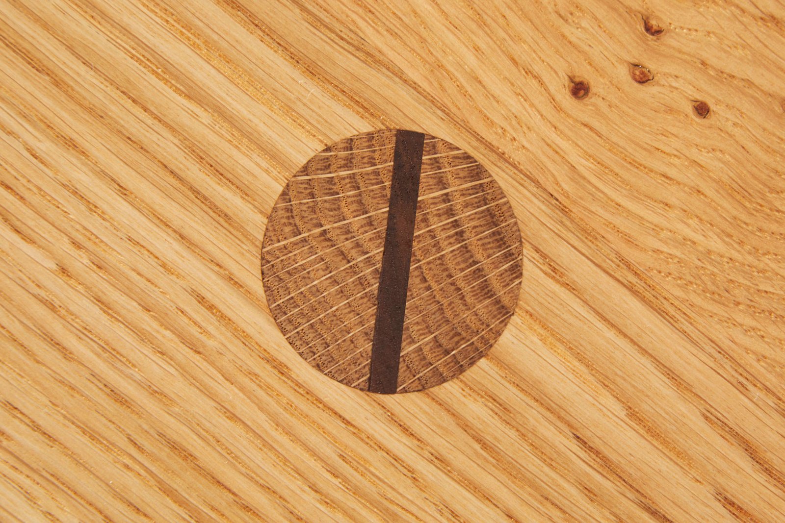 Coffee Table Oak detail, handcrafted by Szimpel Woodwork Edinburgh